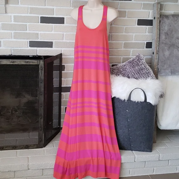 Cynthia Rowley Striped Tank Maxi Dress